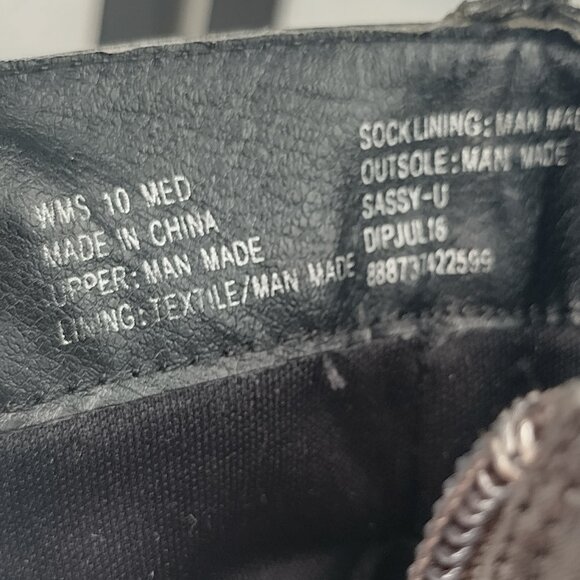 Union Bay Sassy-U Ankle Dark Gray Greenish Ankle Wedge Boots Women US 10 - Picture 14 of 14